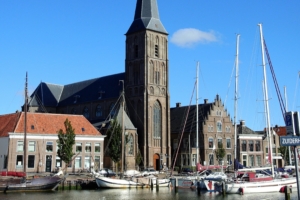 holland netherlands church port ship 4k 1538065243