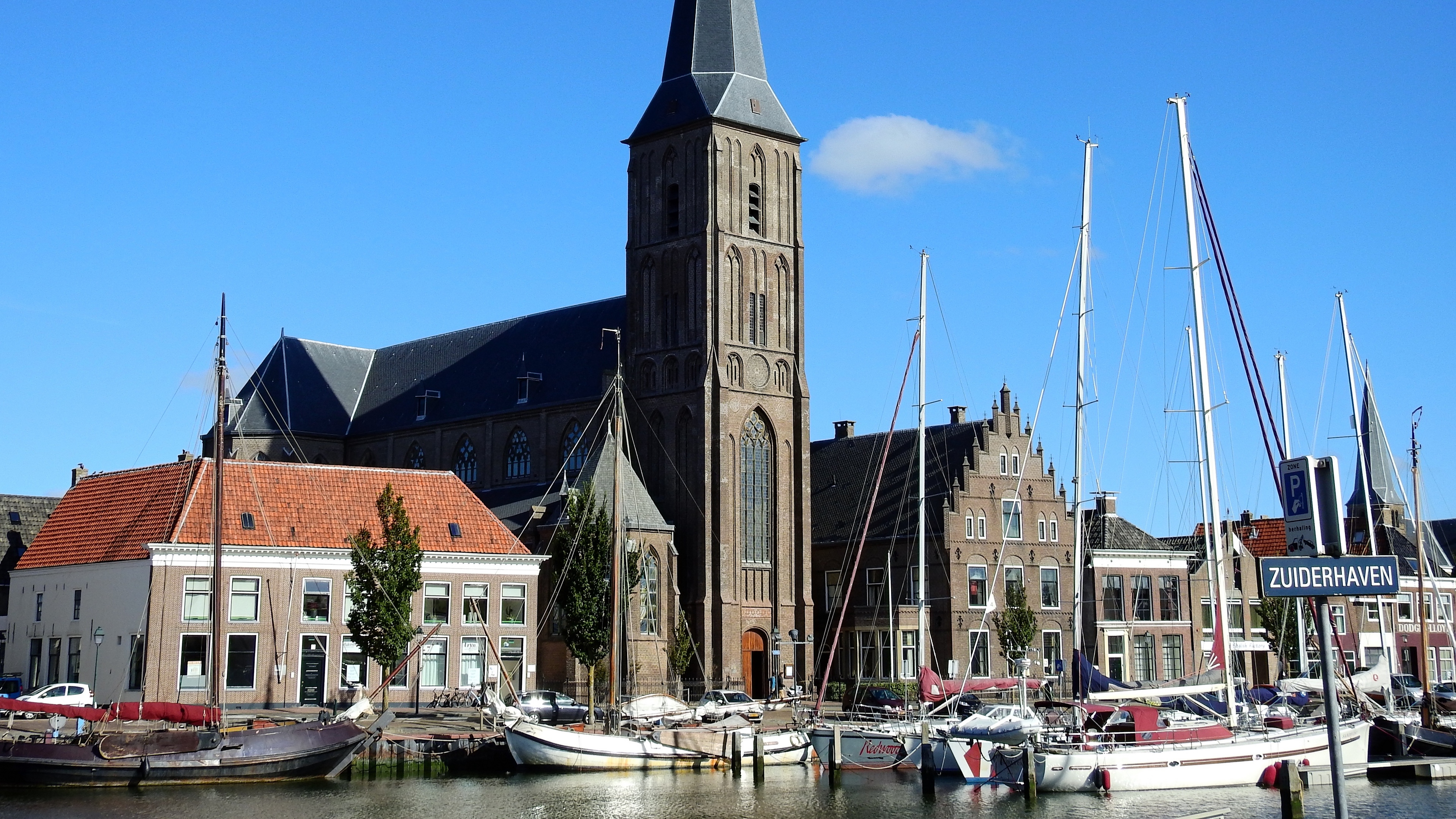 holland netherlands church port ship 4k 1538065243