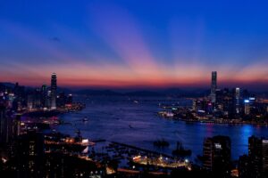 hong kong night city skyscrapers 4k 1538068100