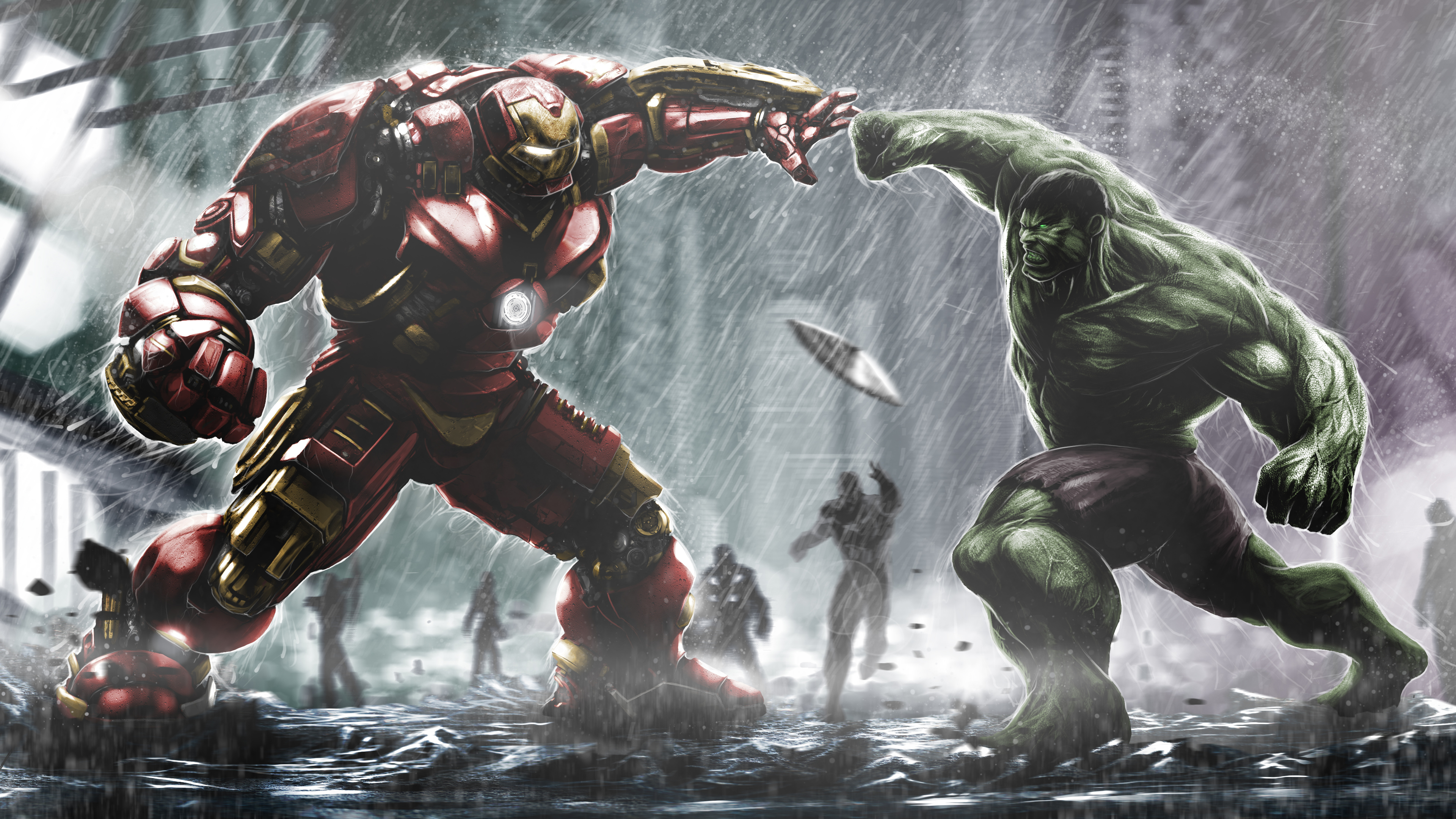 iron hulkbuster and hulk fight artwork 1536521687