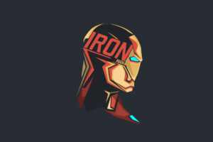 iron man pop head minimalism 8k 1536523696