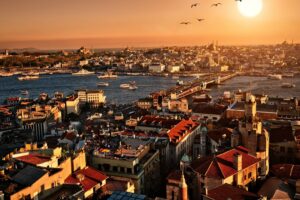 istanbul sunset top view building 4k 1538065702