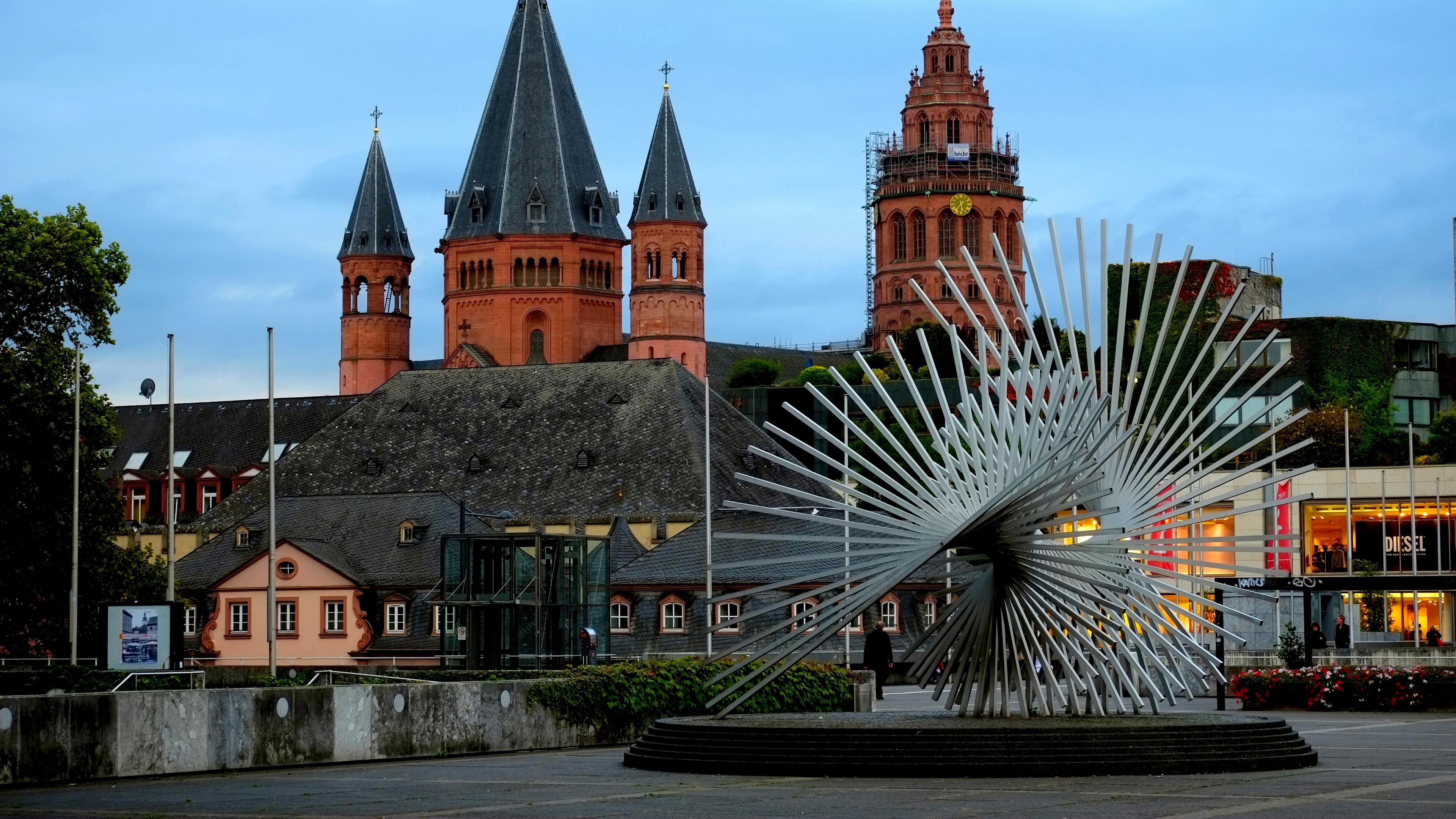 mainz germany mainz cathedral 4k 1538065241