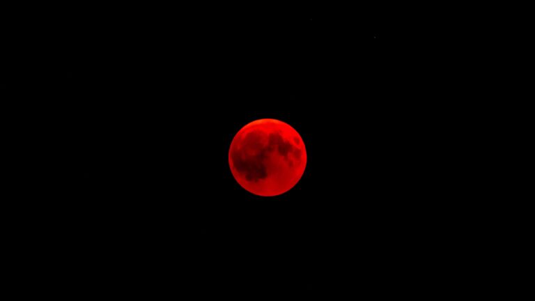 moon, full moon, eclipse, red moon 4k