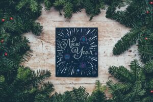 new year postcard branches spruce 4k 1538344799