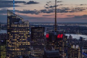 new york buildings skyscrapers night 4k 1538067175