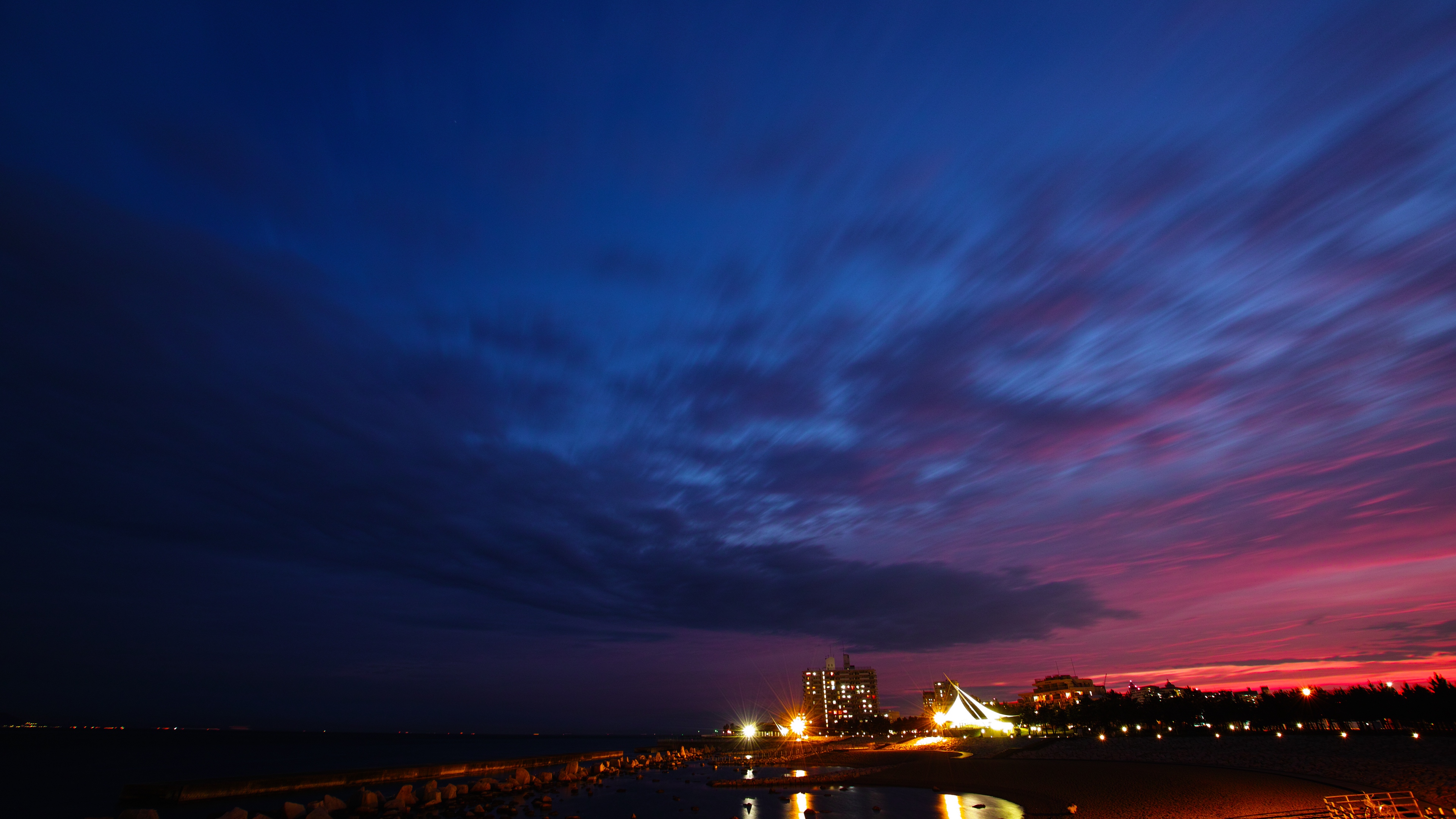 night city clouds overcast light 4k 1538067074