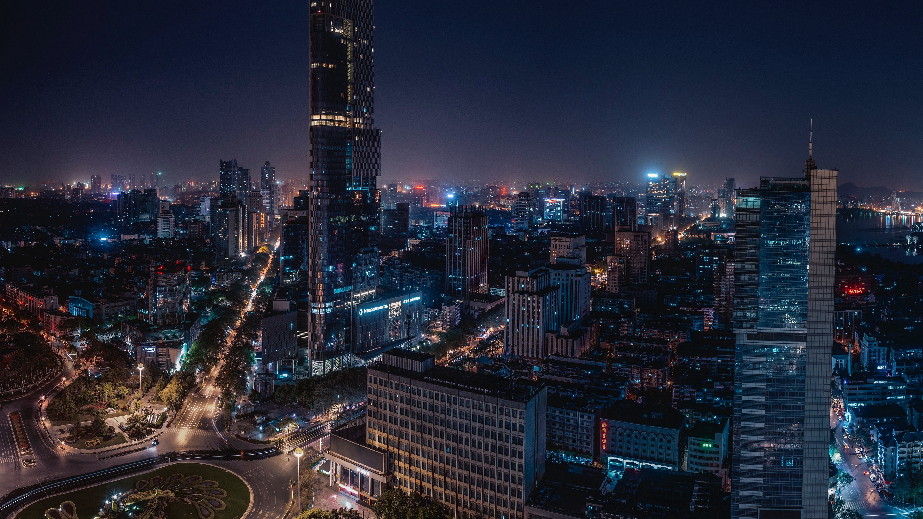 night city skyscrapers nanjing china 4k 1538066826