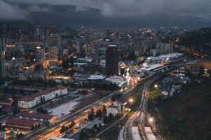 night city top view buildings railway 4k 1538068879