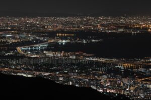 night city top view city lights bay osaka japan 4k 1538066261