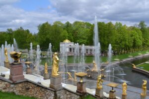 peterhof fountains park 4k 1538068819