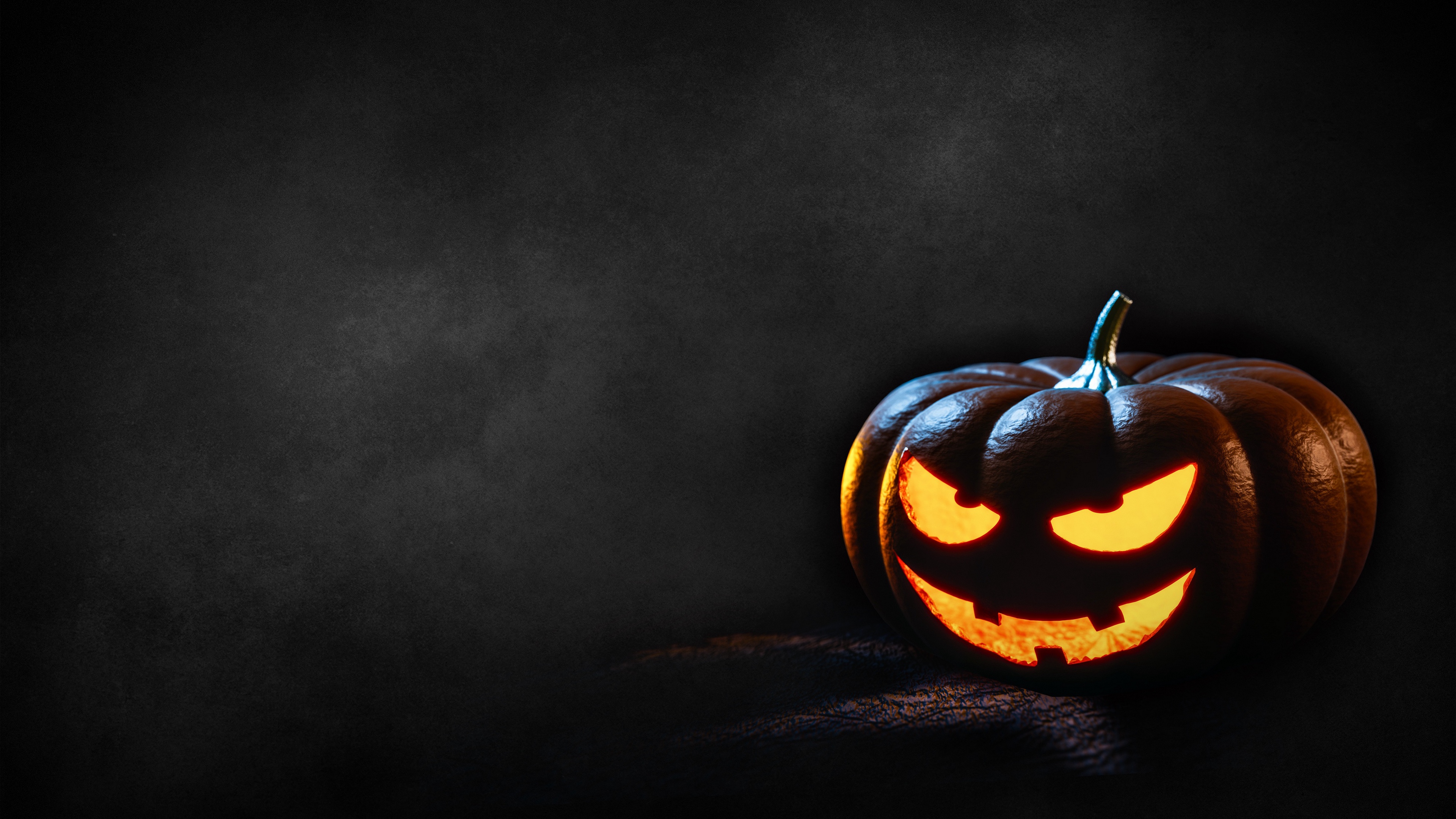 pumpkin halloween light 4k 1538344792