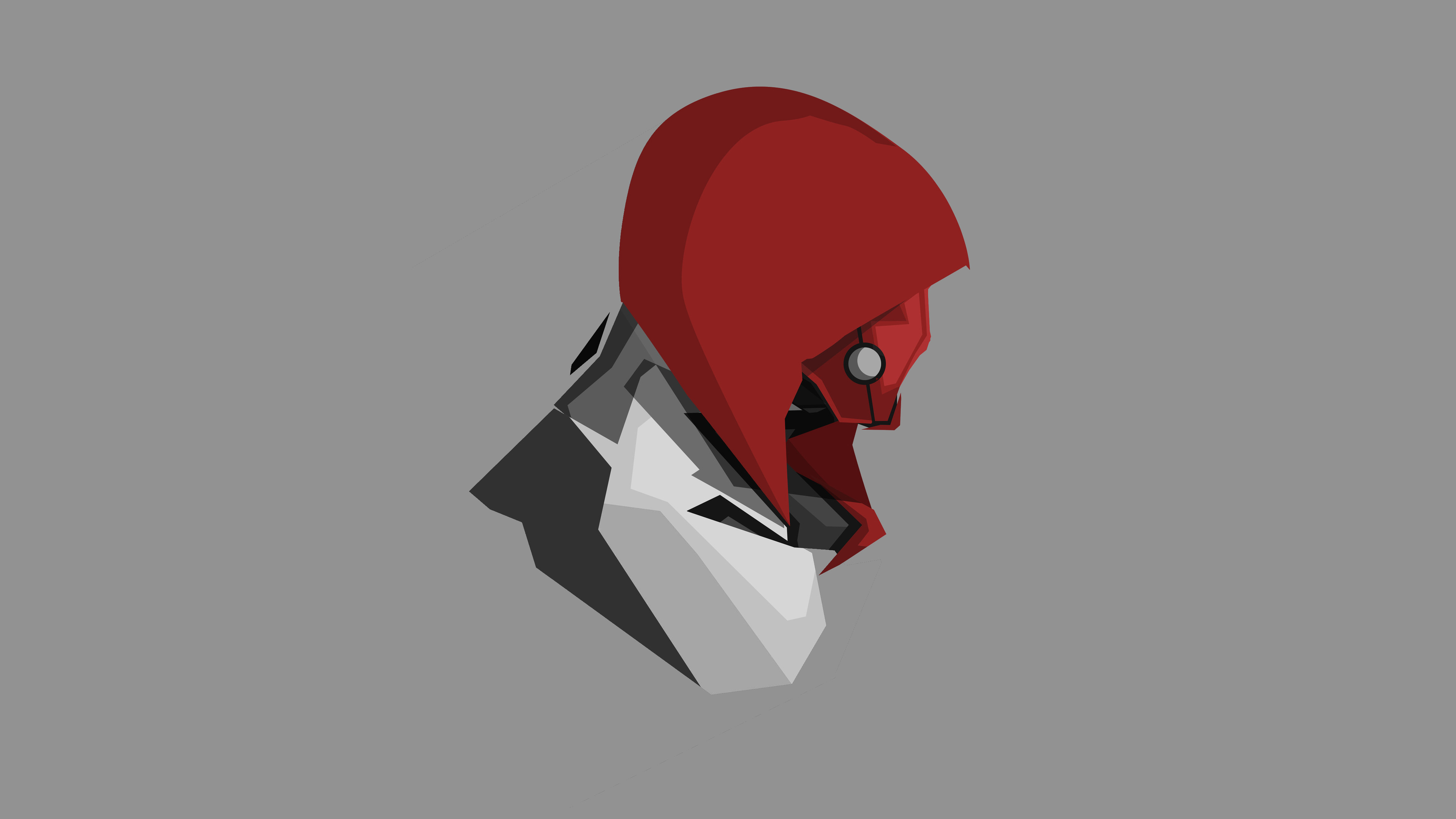 red hood 4k minimalism 1536523097