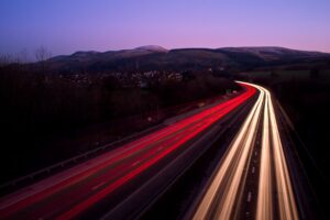 road highway night light edinburgh long exposure 4k 1538066208