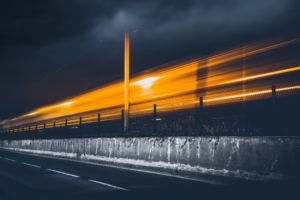 road light pillar sky clouds night 4k 1538065537