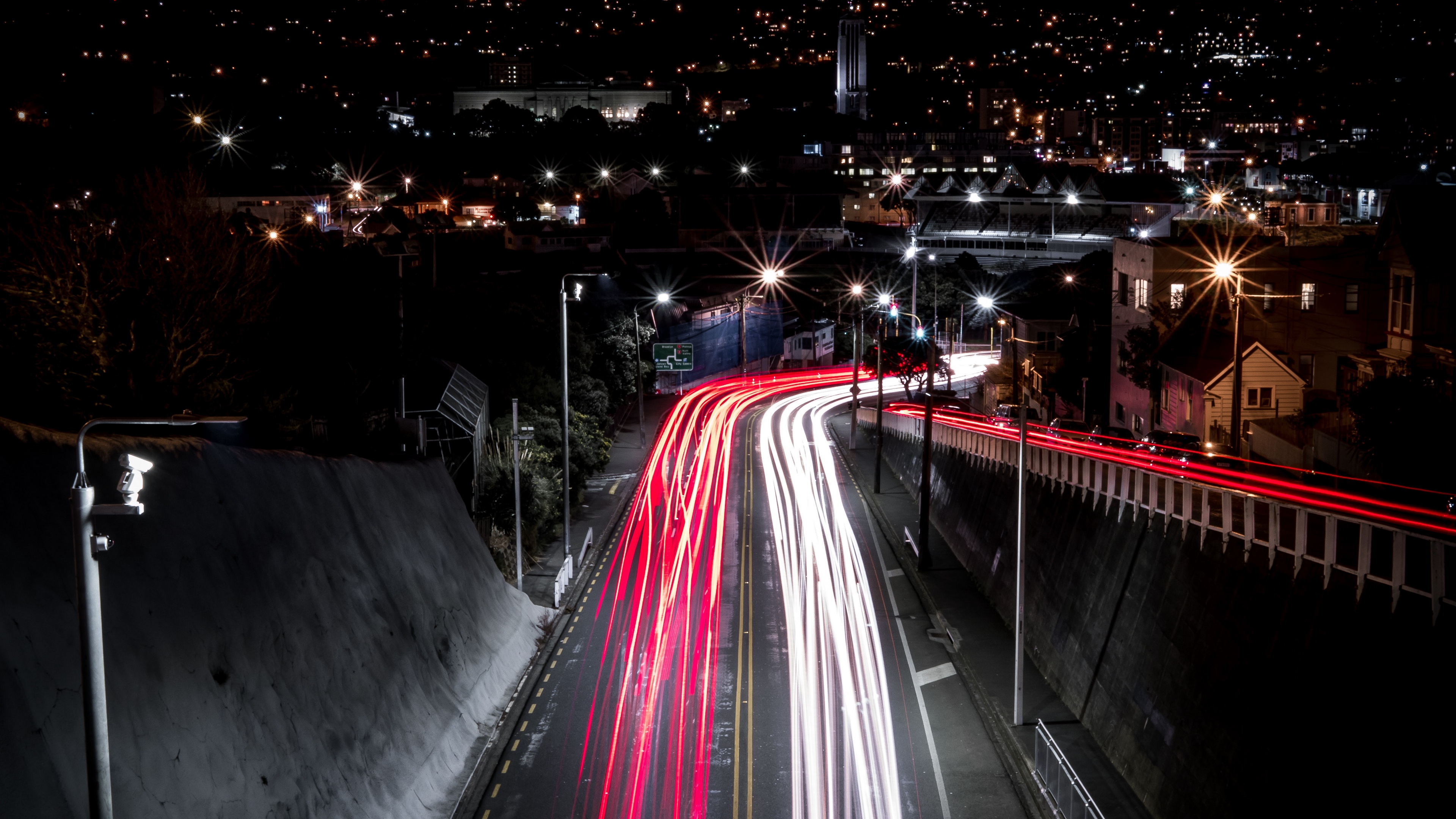 road night city light 4k 1538065290