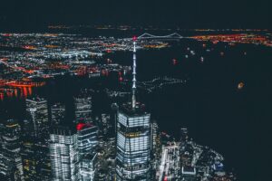 skyscrapers night city new york usa 4k 1538066154