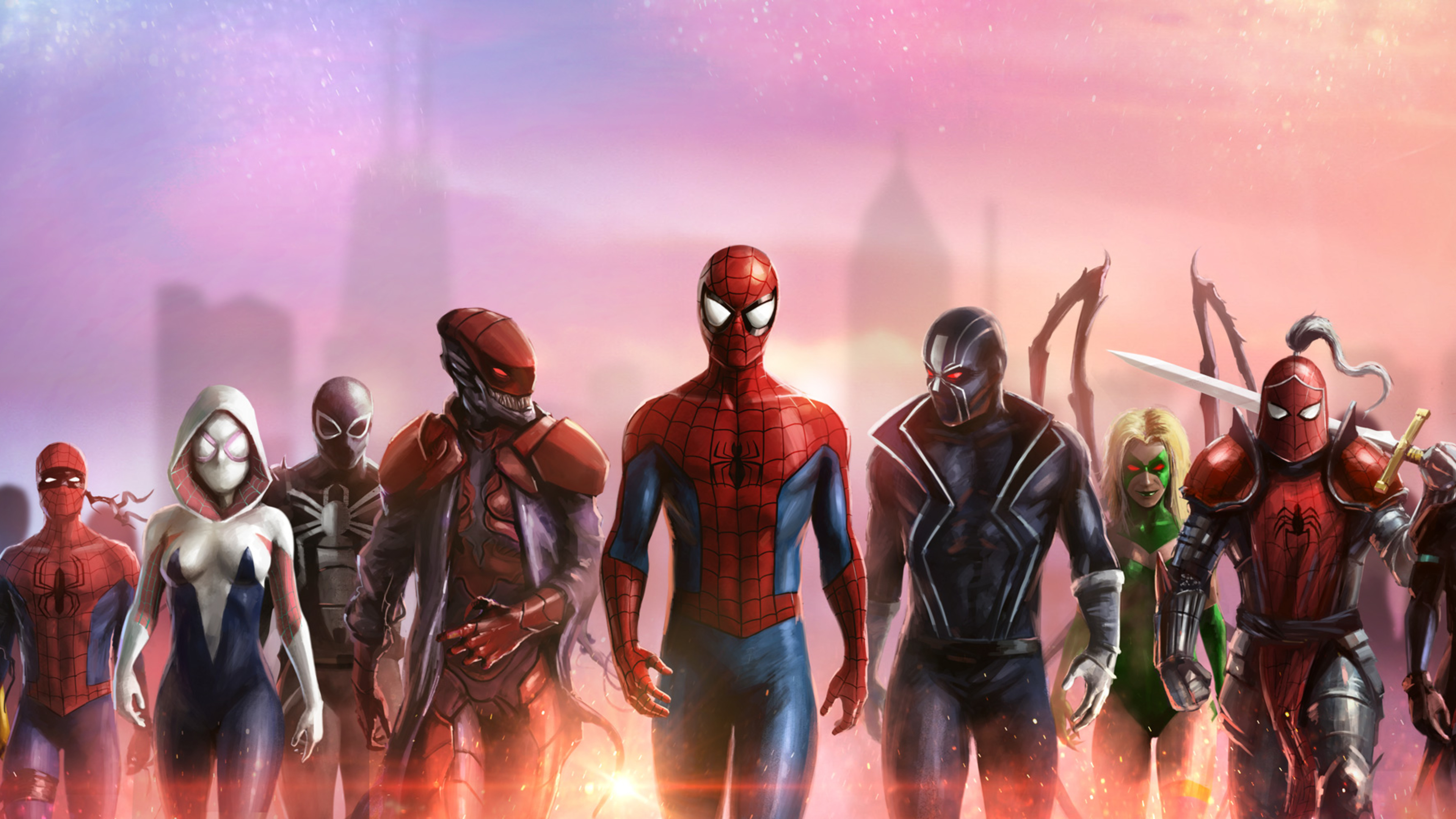 Spiderman And His Team