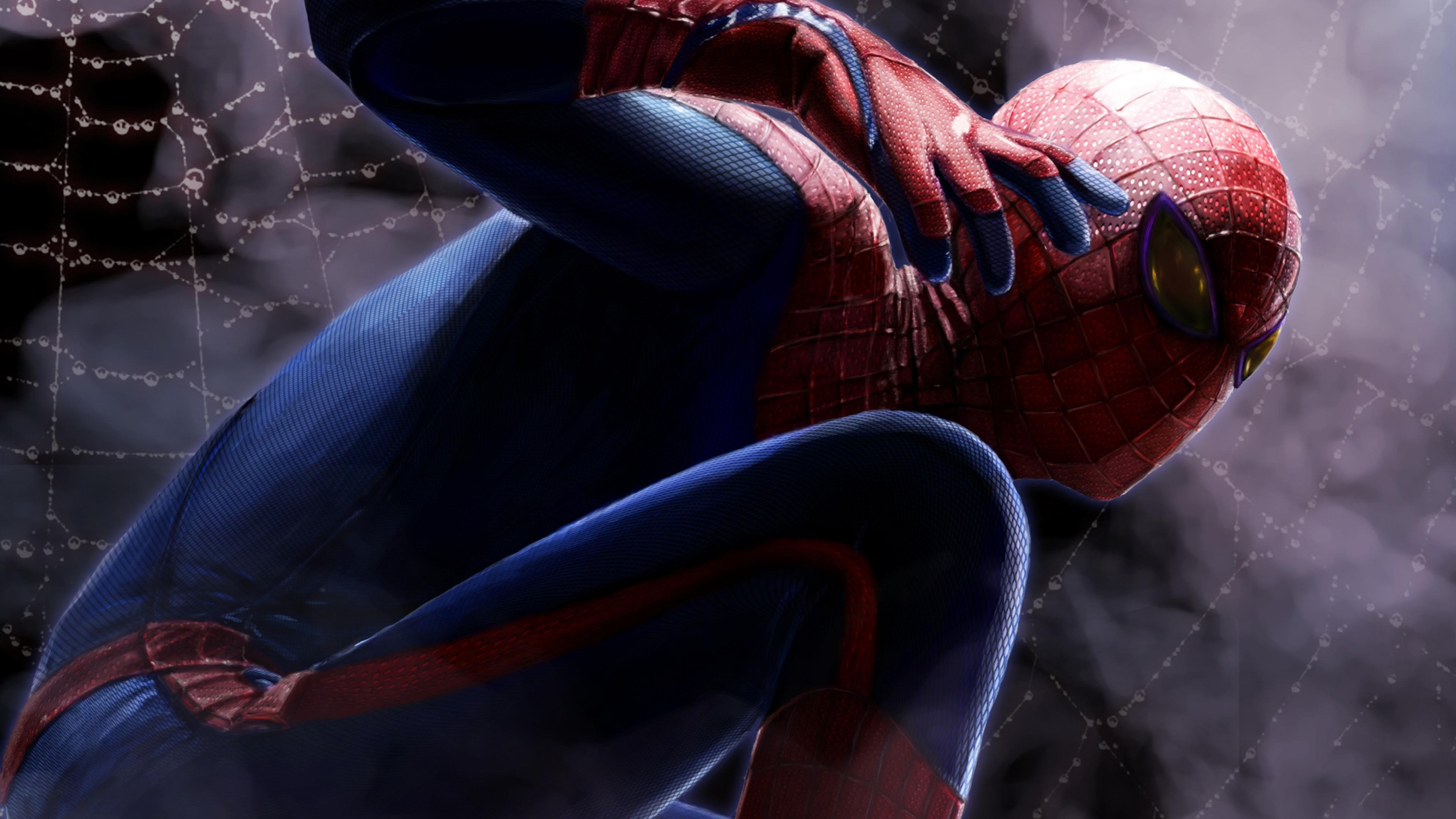 spiderman closeup art 4k 1536523606