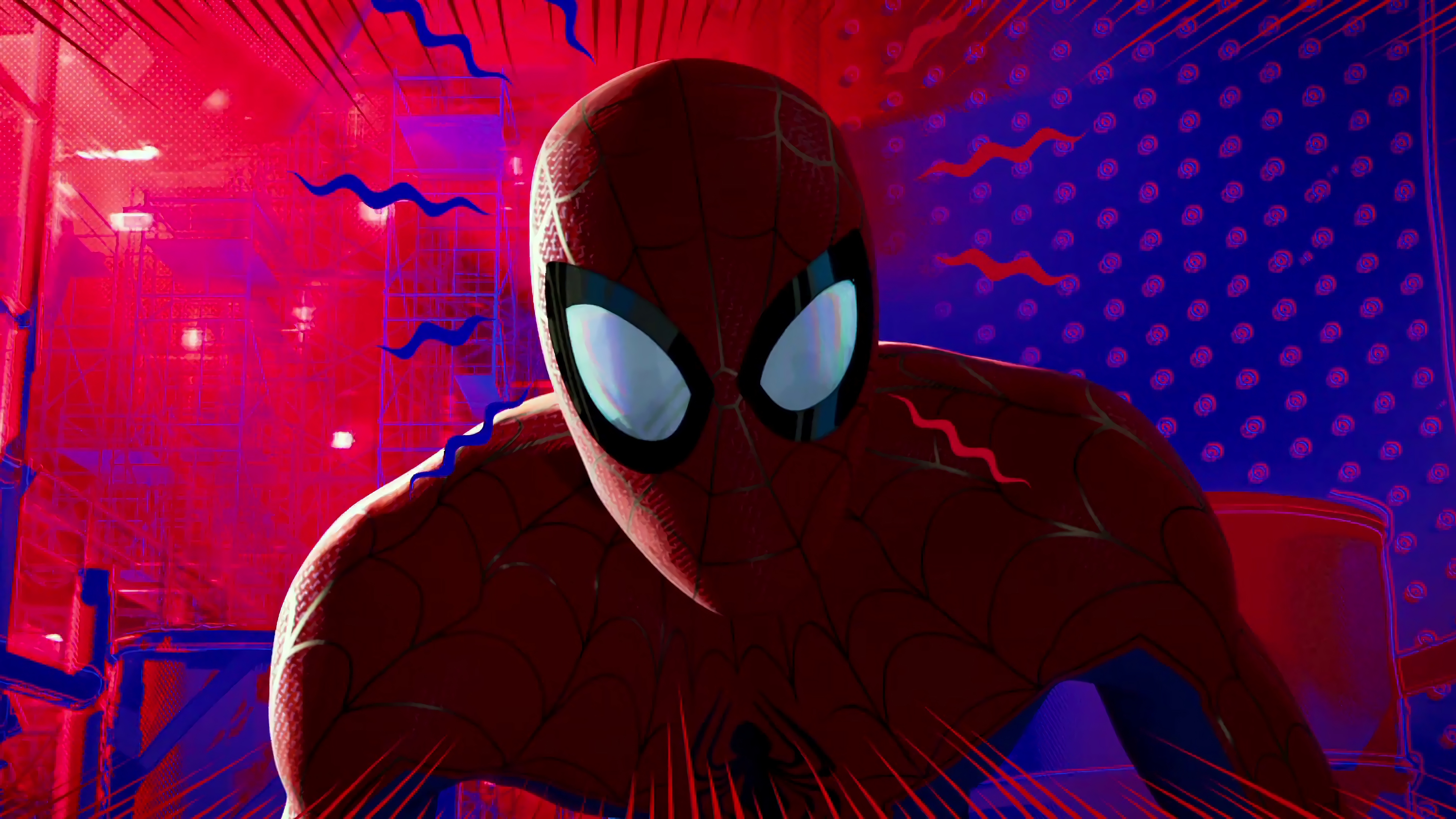 spider man into the spider verse dual monitor wallpaper