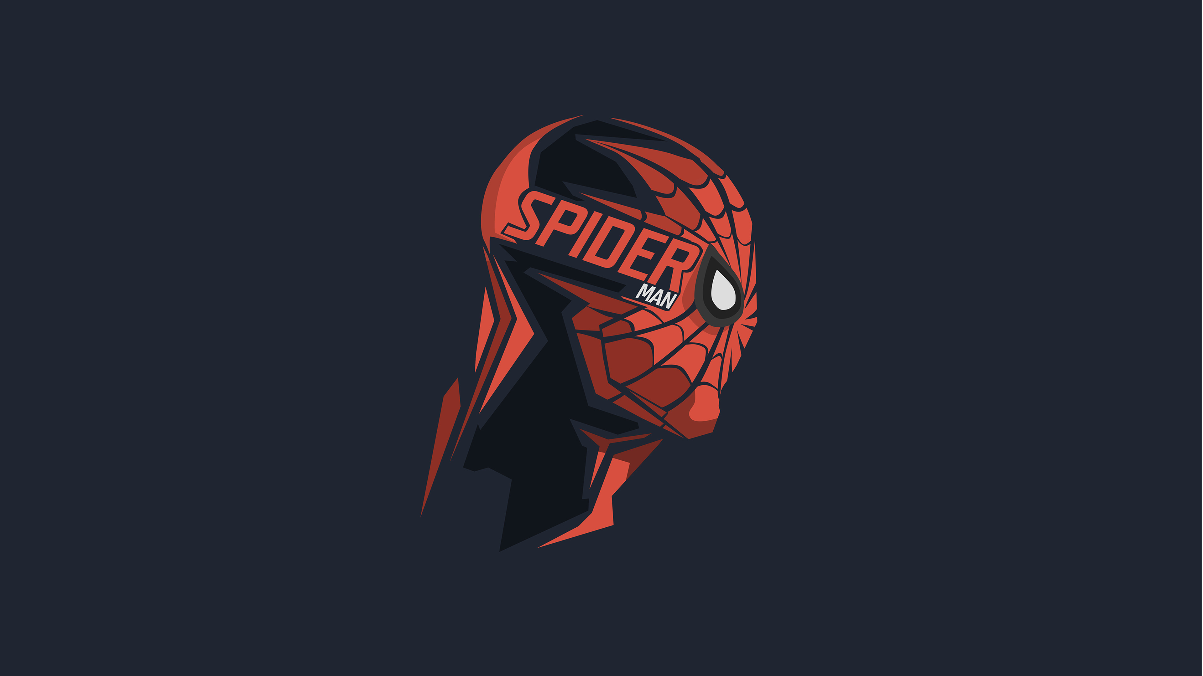 spiderman mask minimalism 8k 1536523599