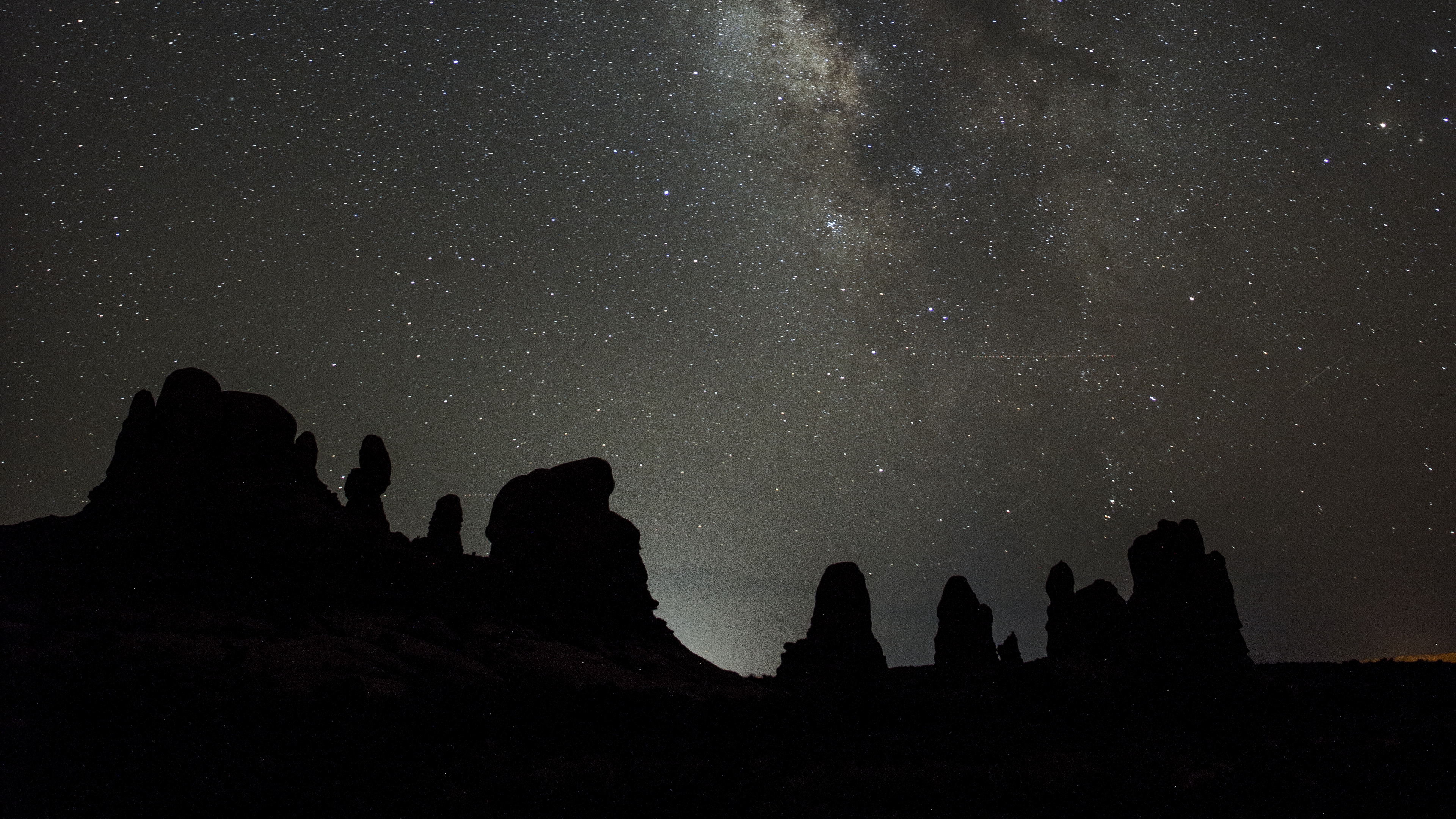 starry sky milky way mountains stars 4k 1536013909