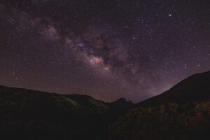 starry sky mountains night milky way 4k 1536016163