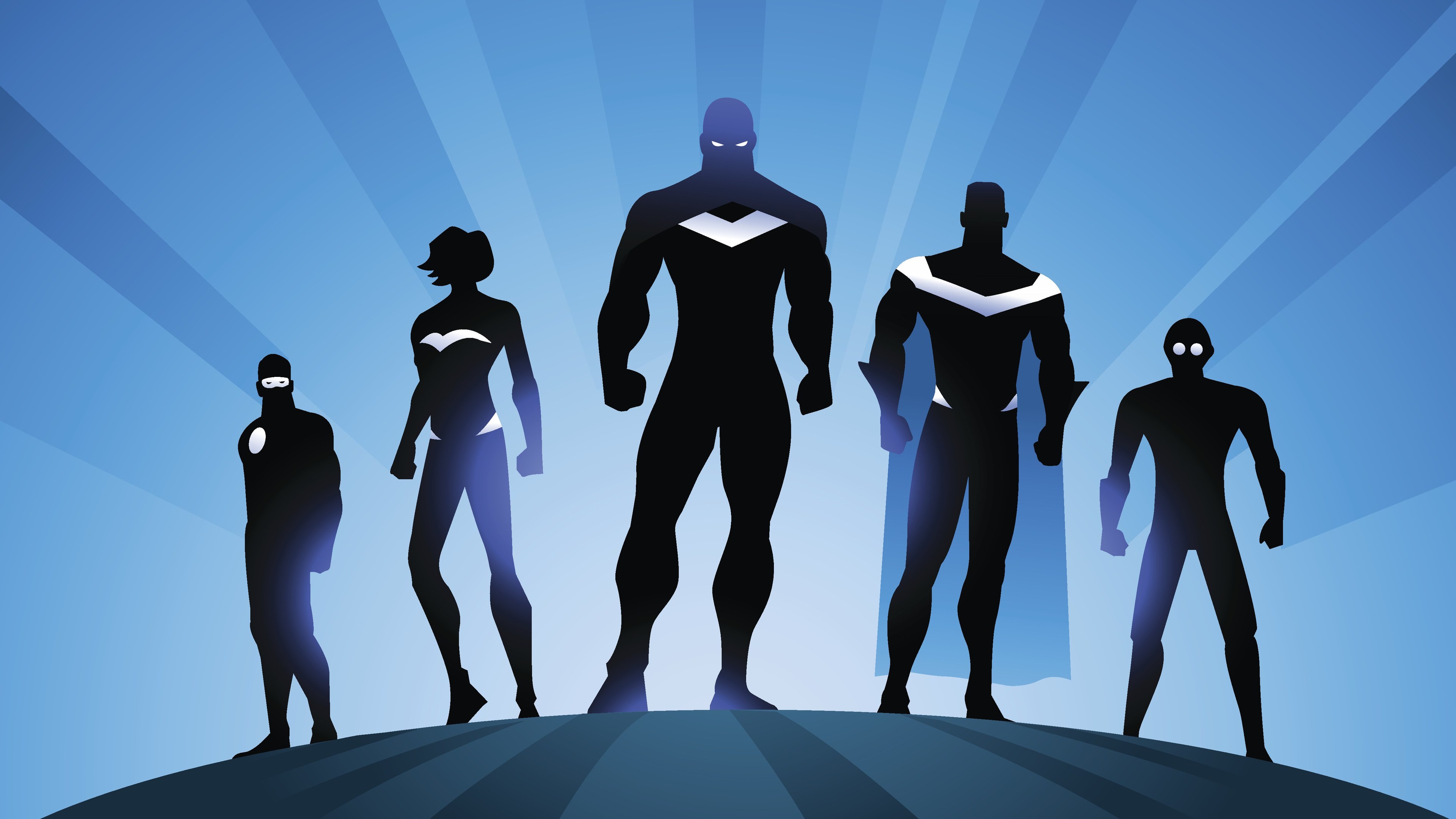 superheroes minimalism 4k 1536507520