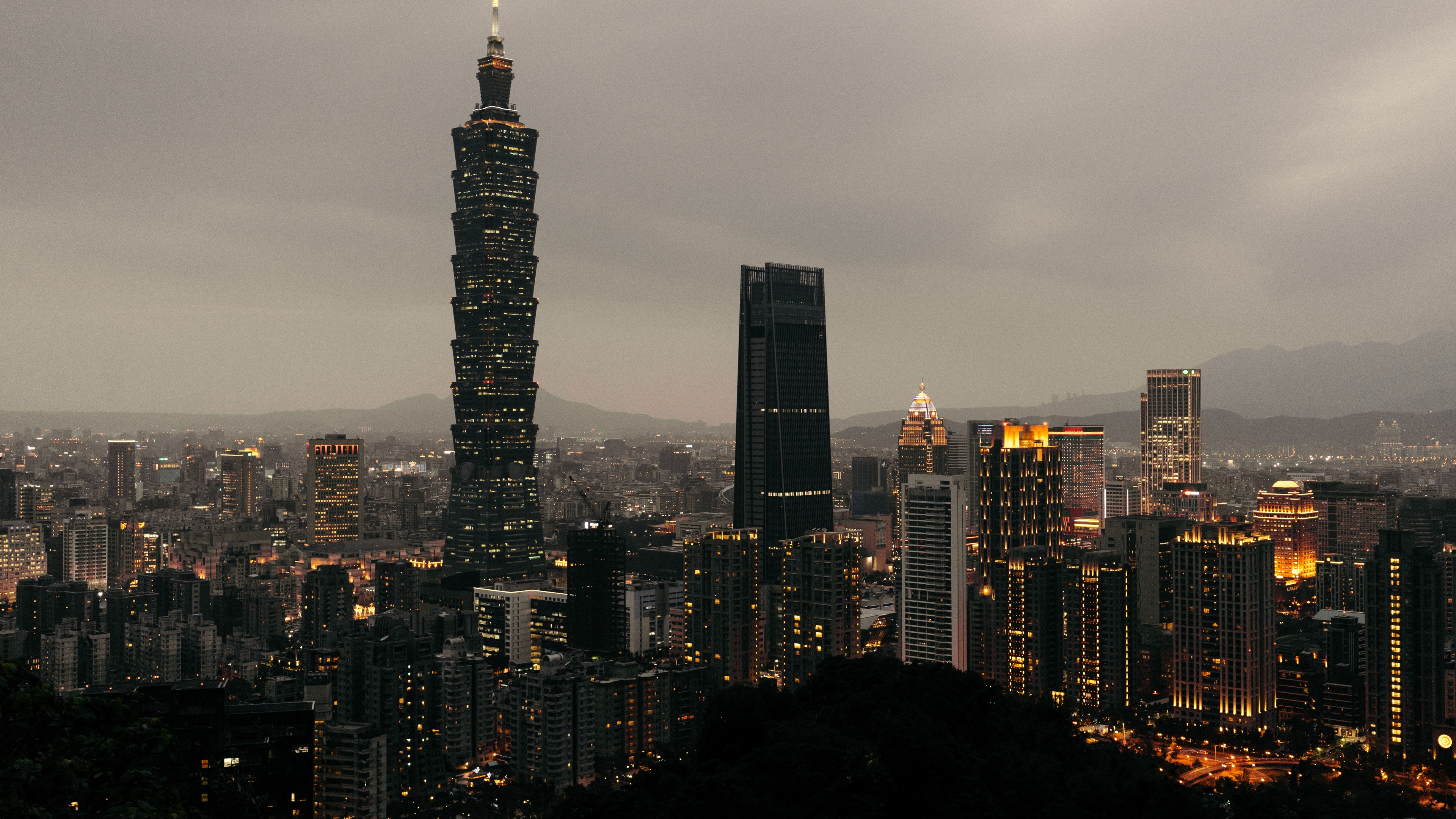 taipei taiwan skyscrapers evening 4k 1538068202