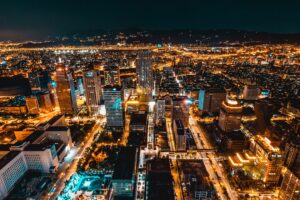 taiwan china skyscrapers night city 4k 1538065433