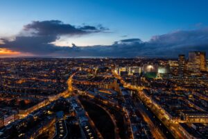 the hague netherlands night city top view 4k 1538068773