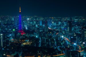 tokyo night city skyscrapers 4k 1538067528