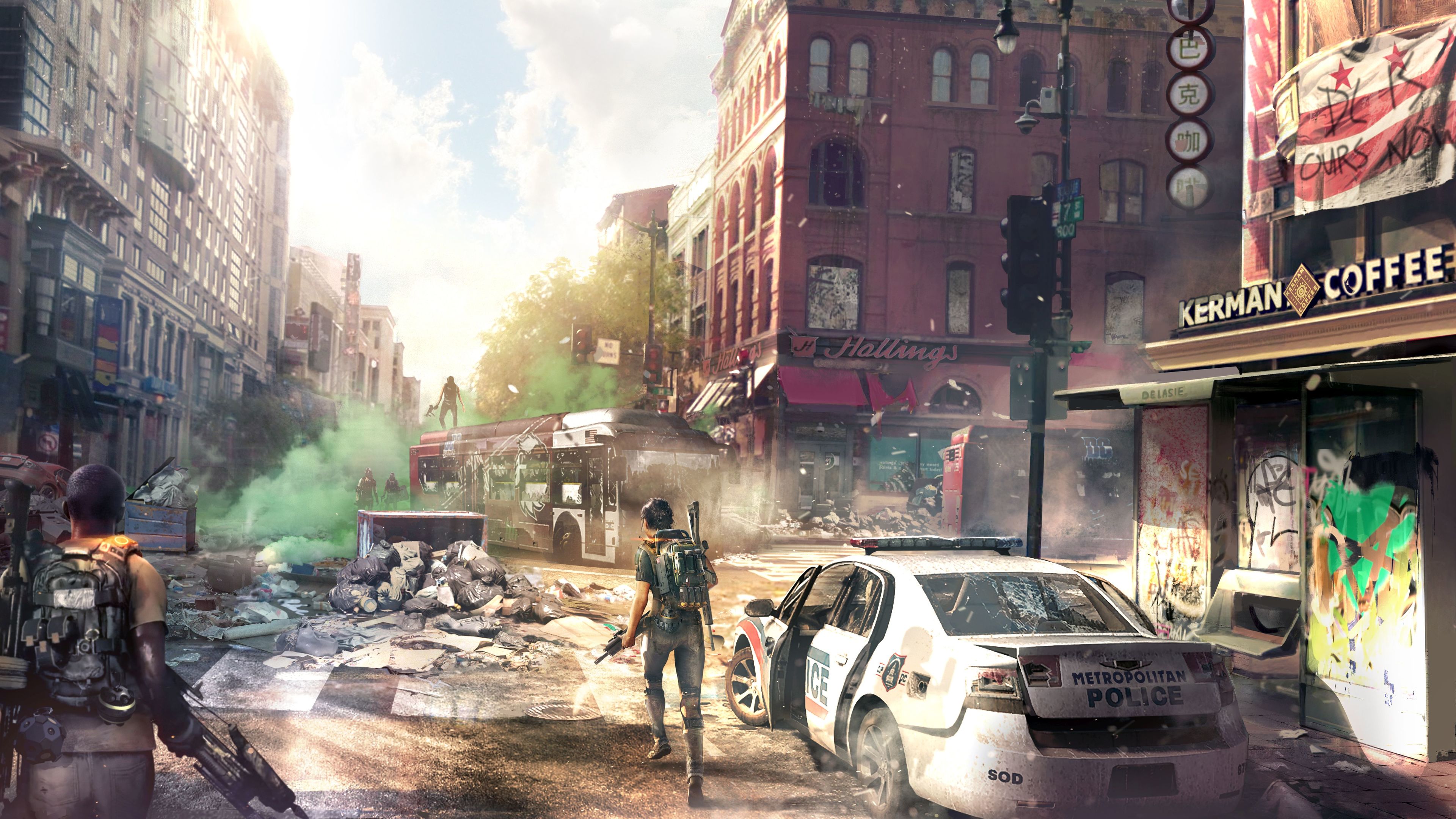 Wallpaper 4k Tom Clancys The Division 2 Concept Art Downtown 8k 2018