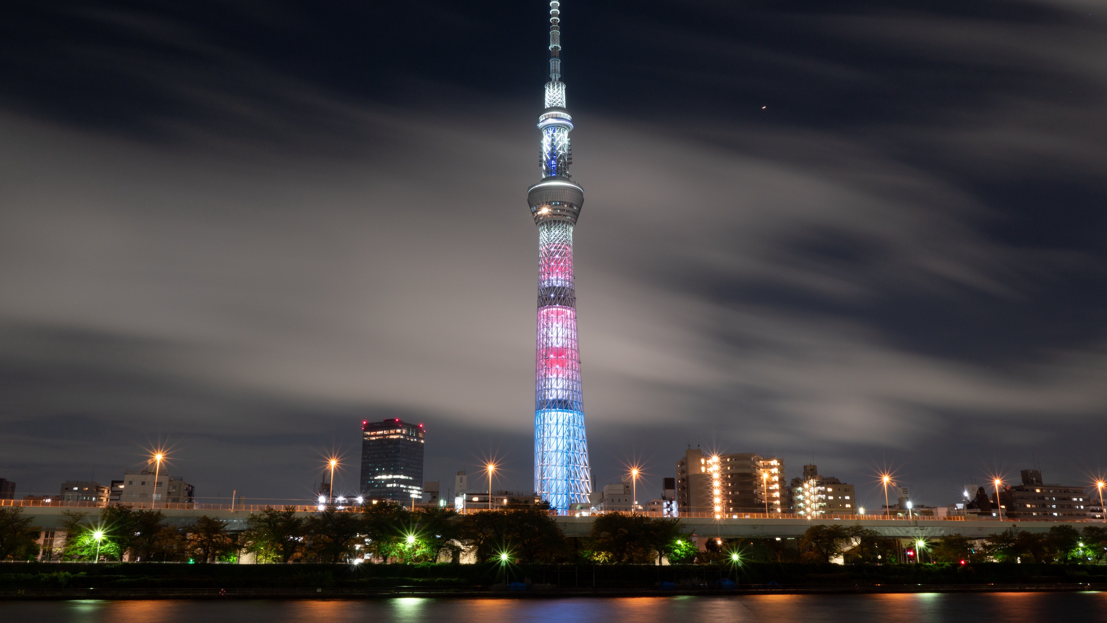 tower night city architecture tokyo 4k 1538067135