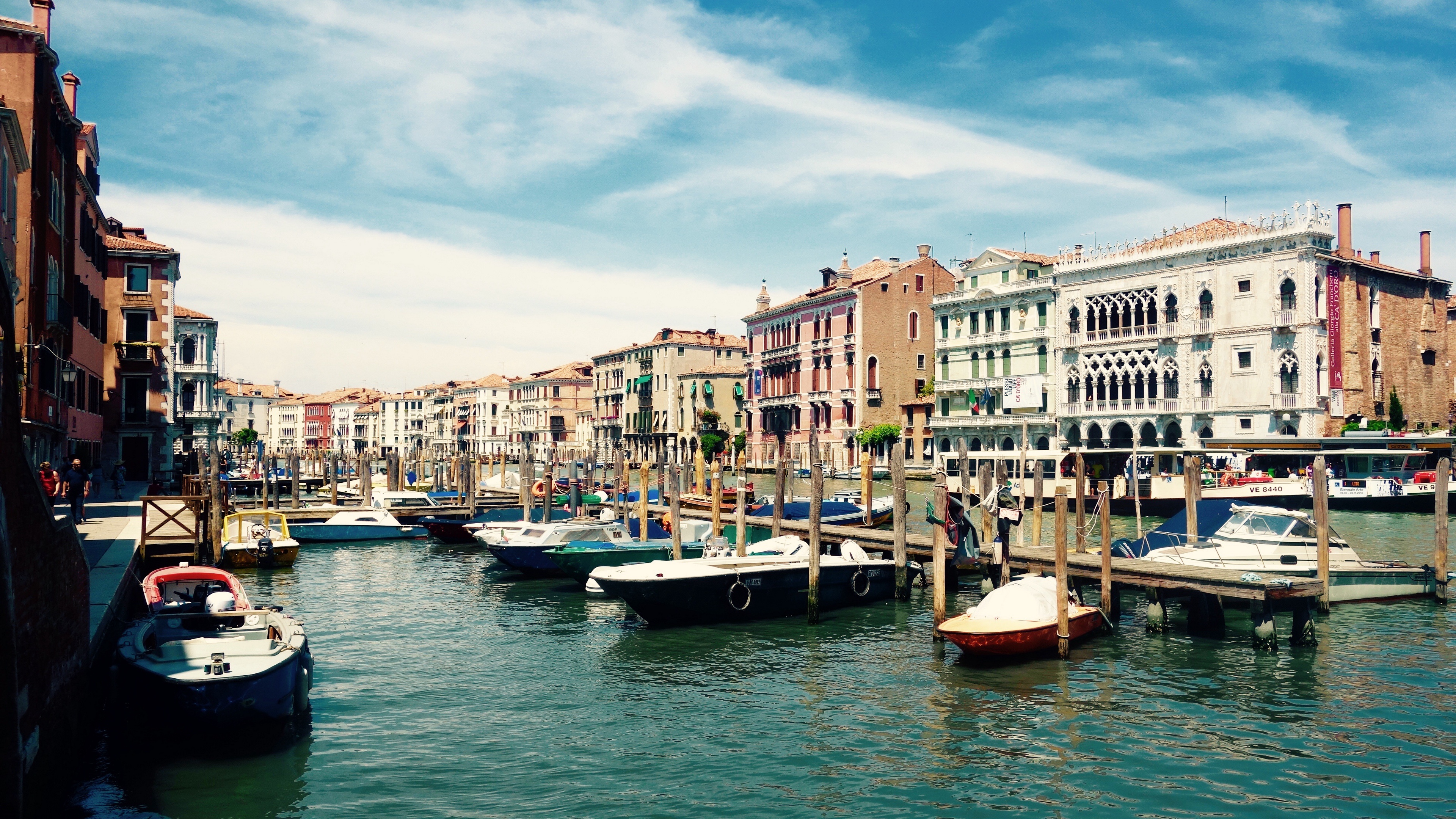 venice italy grand canal gondolas 4k 1538064718