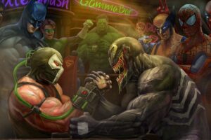 venom vs bane arm wrestling 1536521853