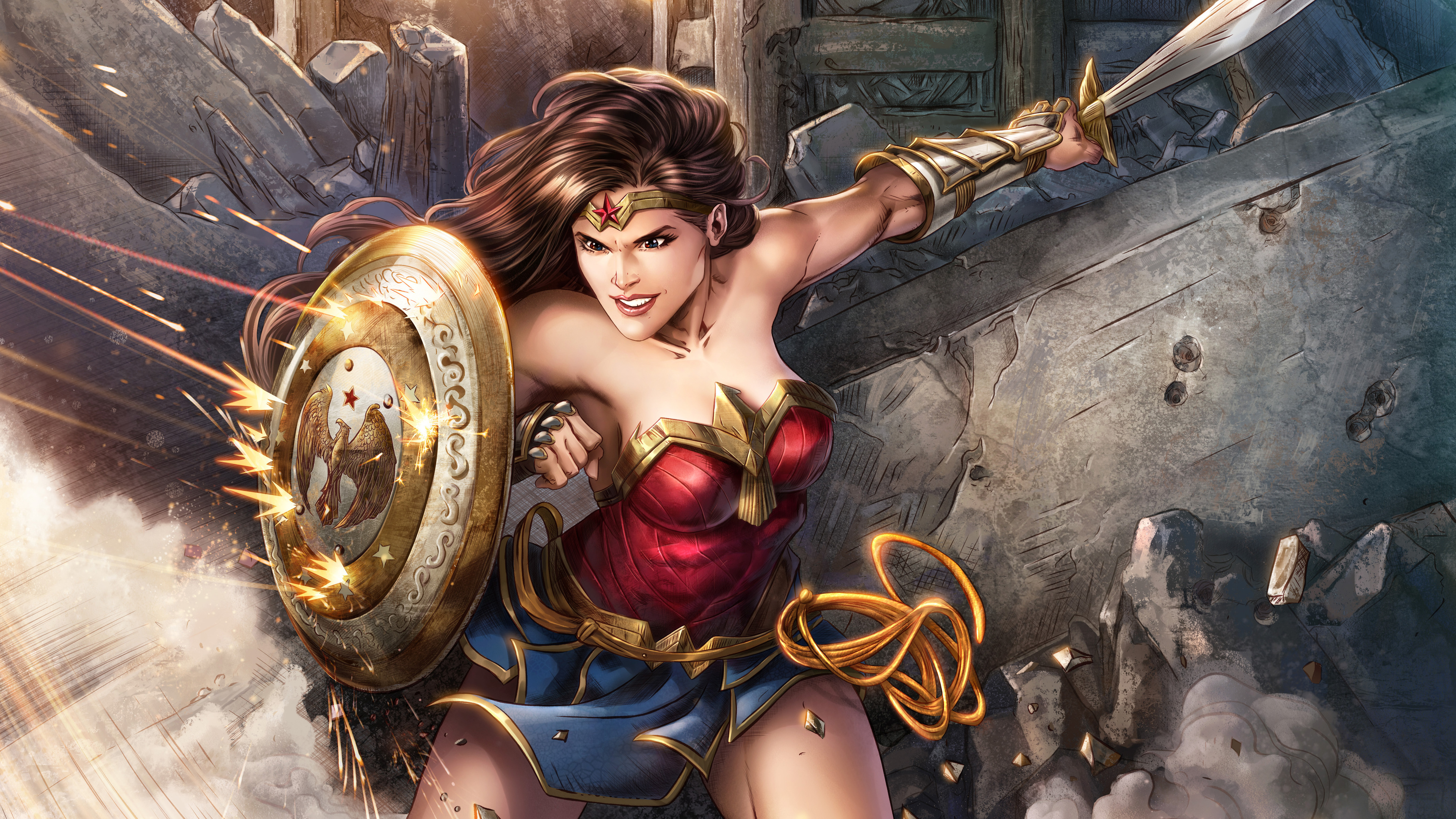 Wallpaper 4k Wonder Woman 5k Digital Artwork 4k Wallpapers 5k