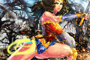 wonder woman colorful artwork 1536522616