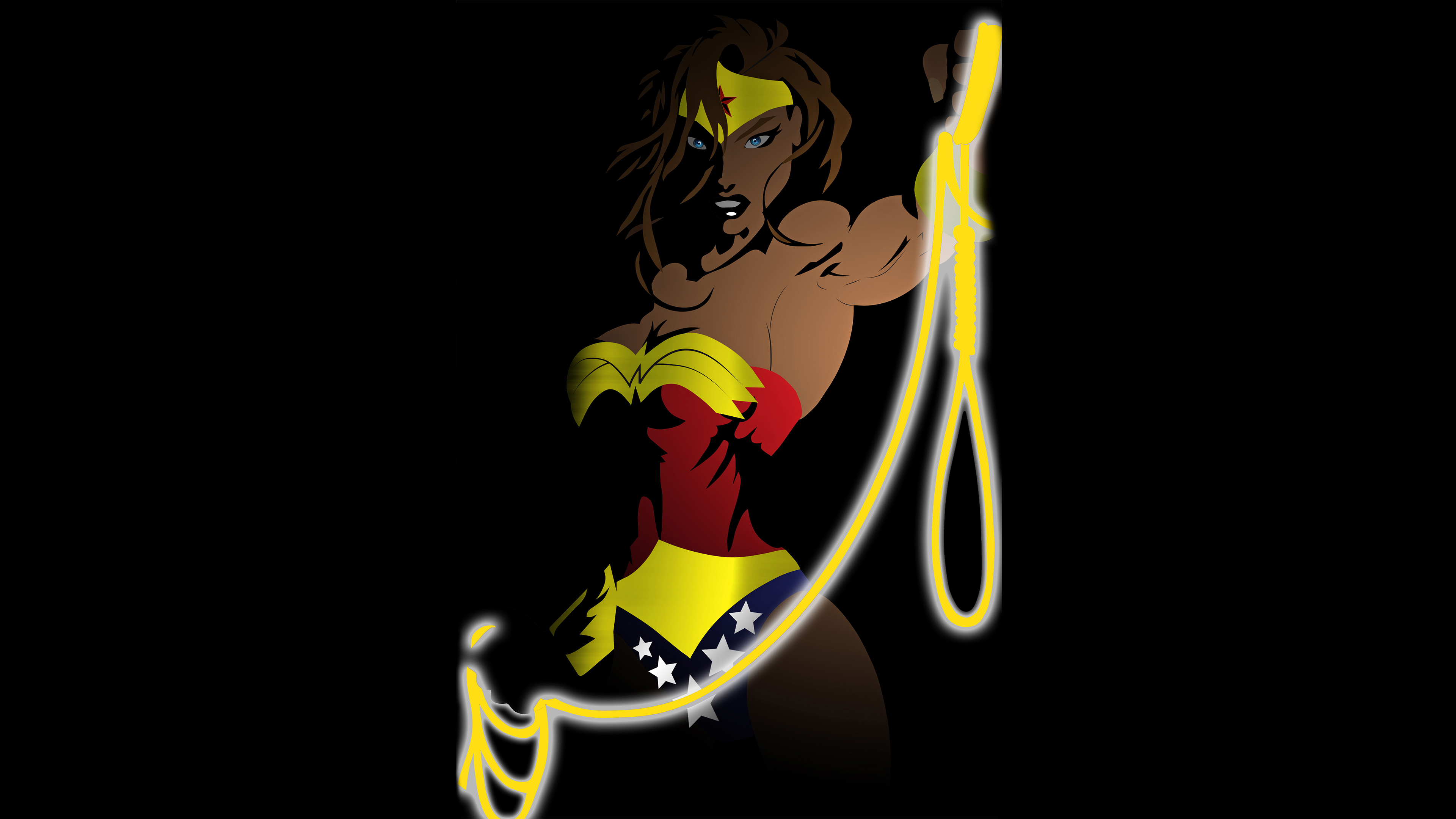 wonder woman minimalism 4k 1536524110