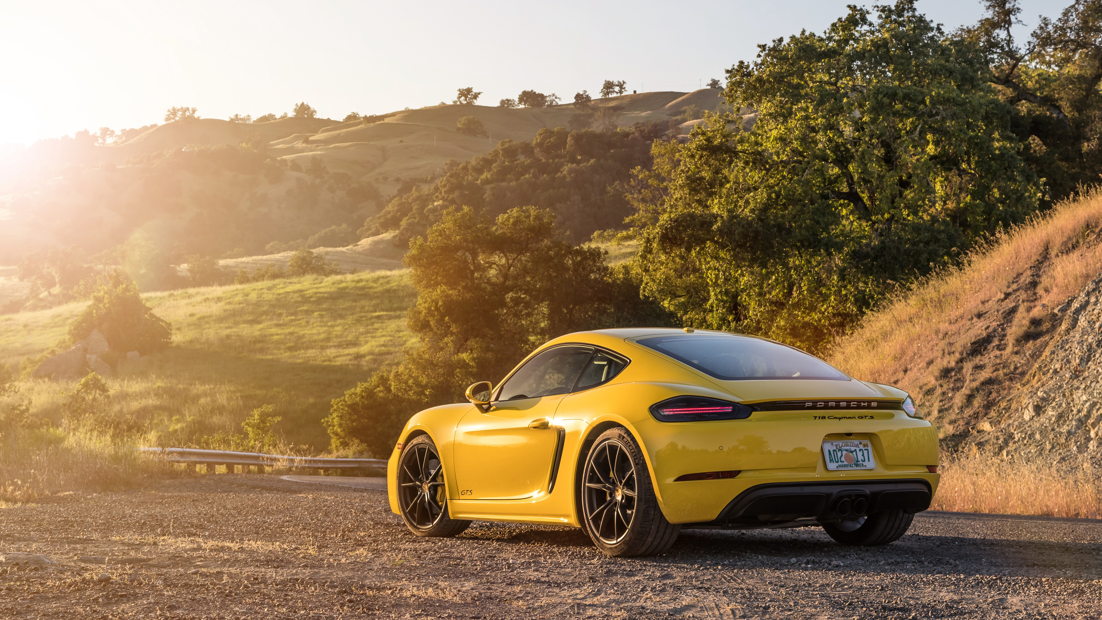 2019 porsche 718 cayman gts rear side 4k 1539111497