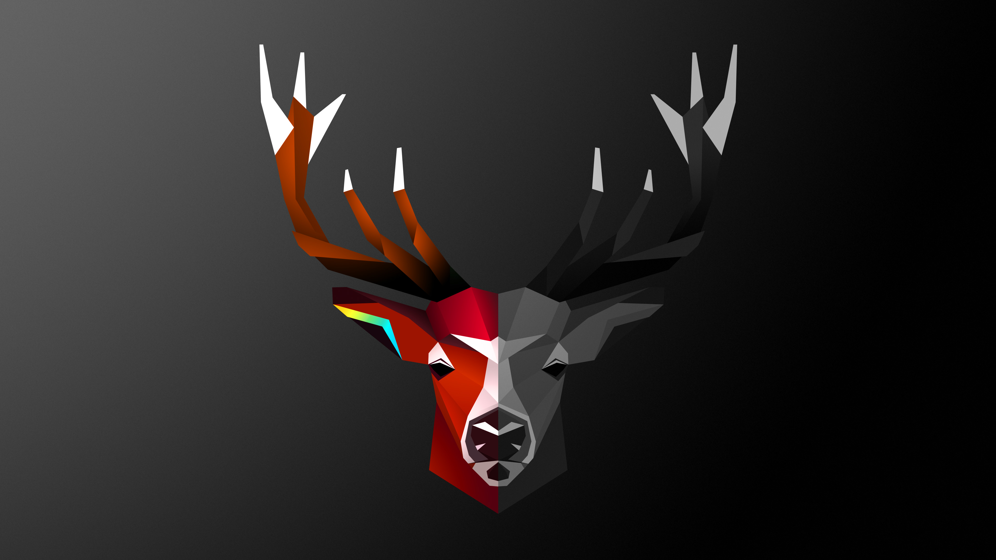 abstract deer 4k 1539371037