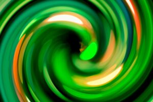 abstract spiral spin green 4k 1539370106