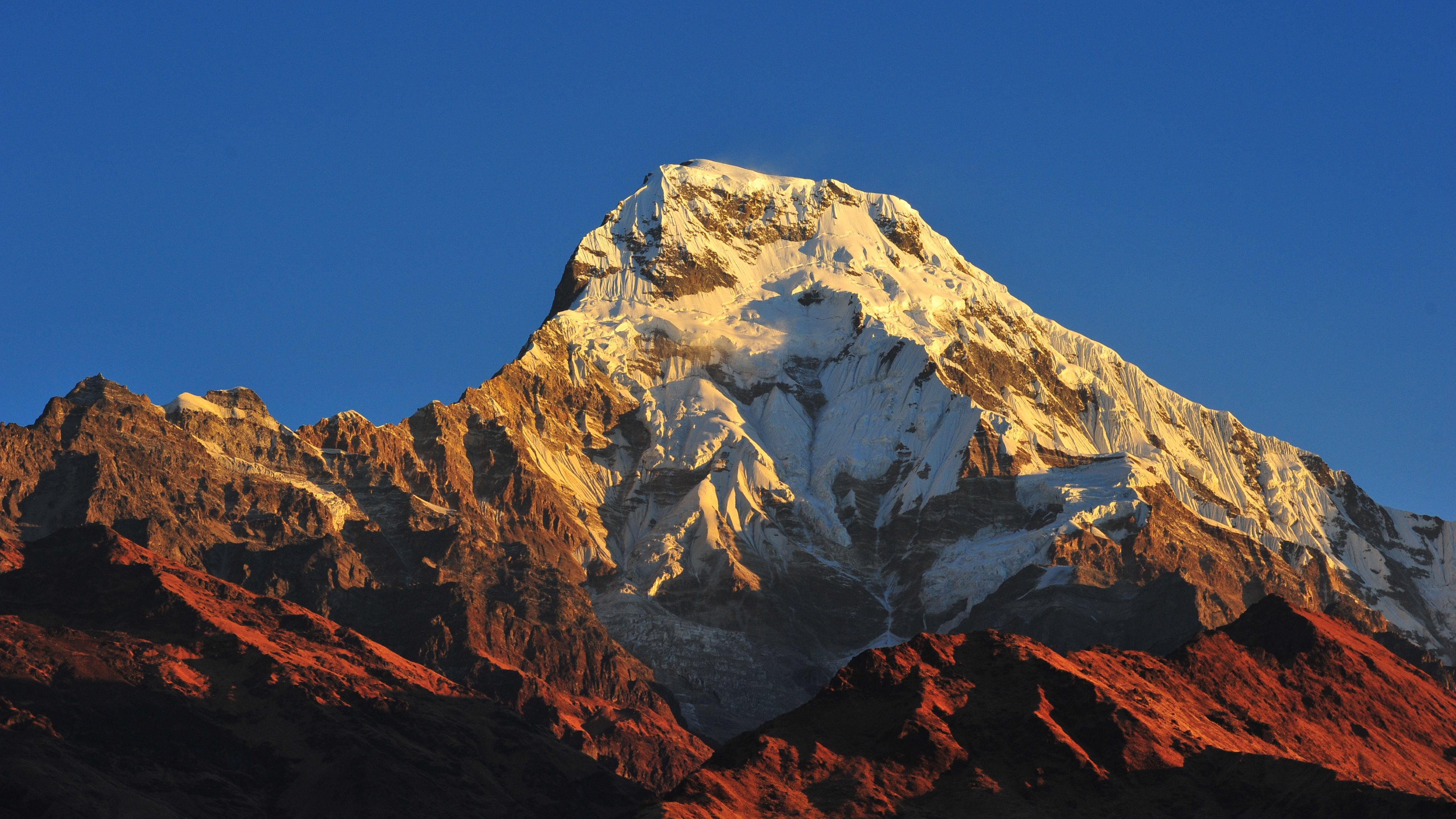 annapurna massif mountain range nepal 4k 1540142874