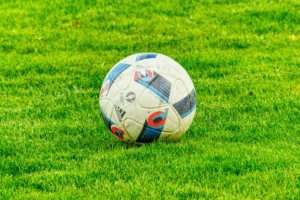 ball football lawn grass 4k 1540062334