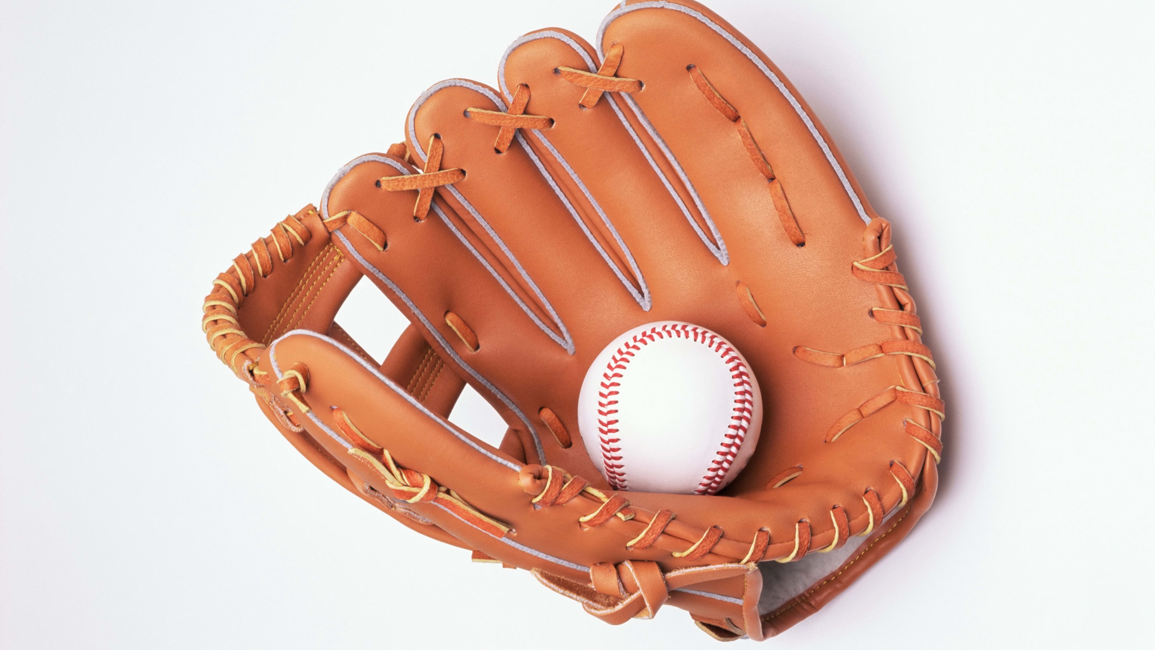 Download wallpapers baseball 4k bit glove ball for desktop with  resolution 3840x2400 High Quality HD pictures wallpapers