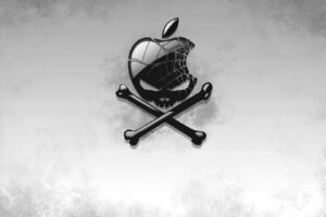 black apple skull 4k 1540748631