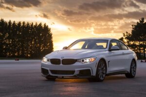 bmw 435i side view white 4k 1538934721