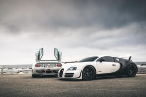 bugatti veyron ss and eb110ss by the sea 5k 1539792653