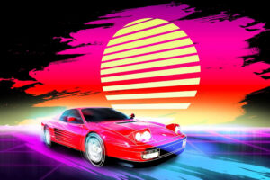 car retro artwork 4k 1540755173