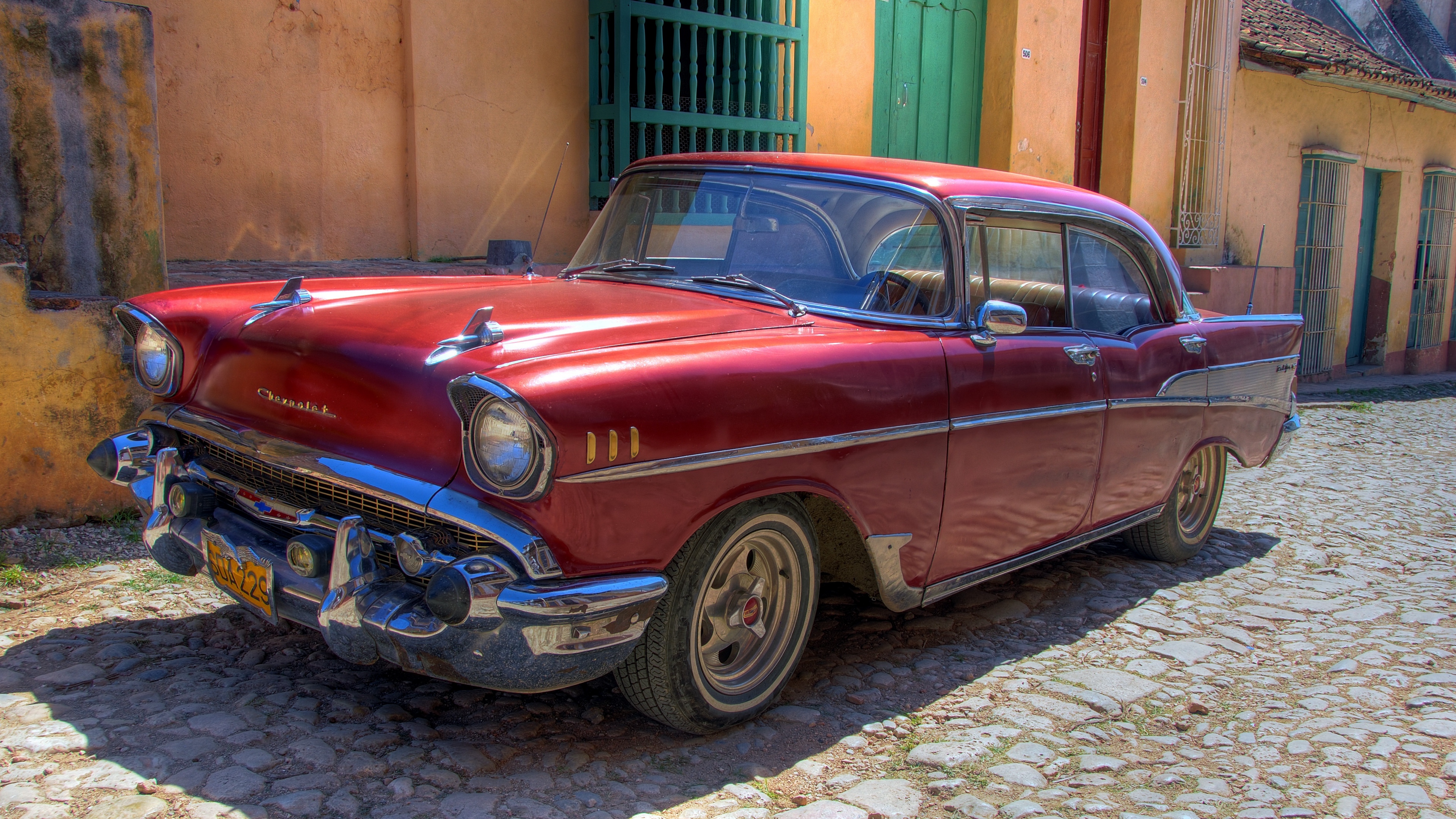 chevrolet old retro cars car cuba havana 4k 1538934727